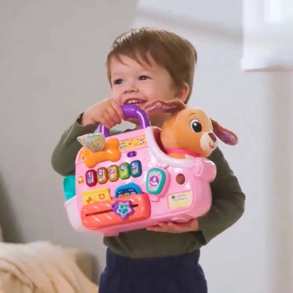 Vtech 寵物狗提籃互動學習組(專為寶寶設計學習照顧與陪伴的扮演樂趣)-細節圖10