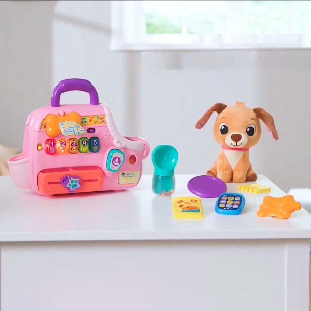 Vtech 寵物狗提籃互動學習組(專為寶寶設計學習照顧與陪伴的扮演樂趣)-細節圖11