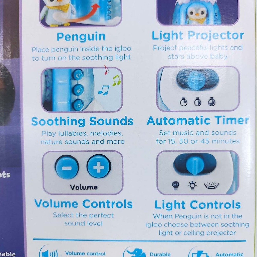 Vtech 星空投射企鵝冰屋(聲光安撫投影燈)-細節圖9