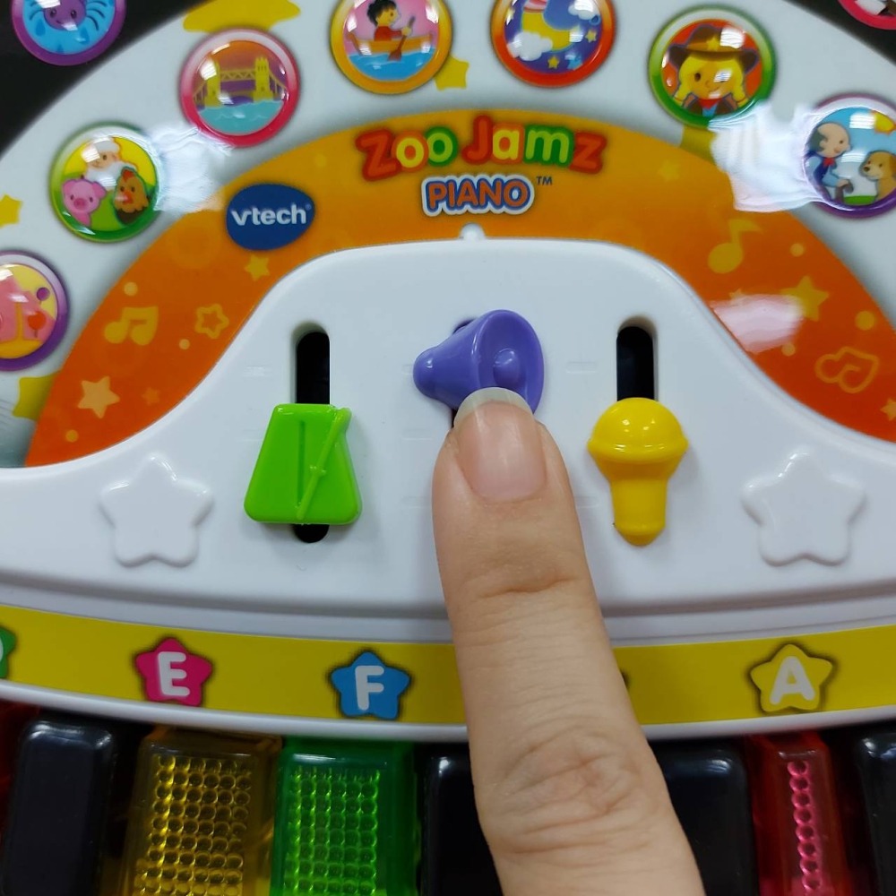 Vtech 多功能搖滾斑馬DJ鋼琴(鋼琴 小提琴 木琴 薩克斯風四種可切換)-細節圖7
