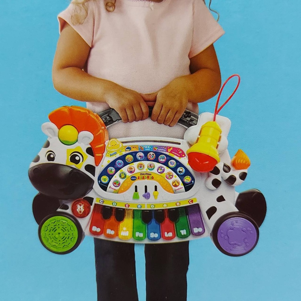 Vtech 多功能搖滾斑馬DJ鋼琴(鋼琴 小提琴 木琴 薩克斯風四種可切換)-細節圖9
