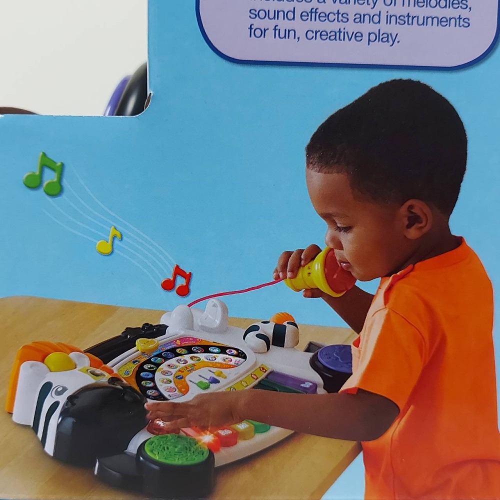 Vtech 多功能搖滾斑馬DJ鋼琴(鋼琴 小提琴 木琴 薩克斯風四種可切換)-細節圖10
