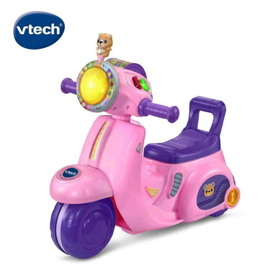 Vtech 2合1嚕嚕摩托車/可變換三輪車跟滑步車-規格圖6