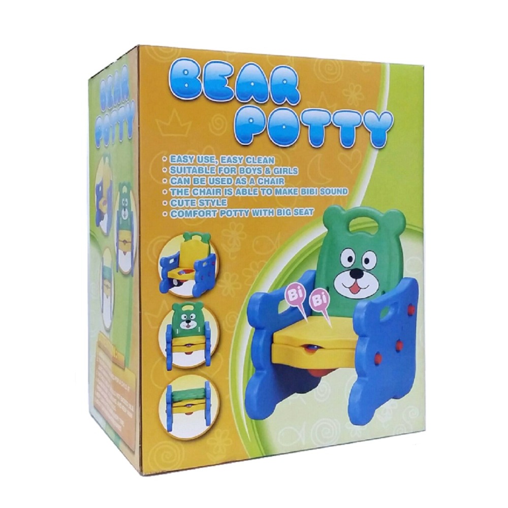 可愛小熊造型 幼兒多功能學習便器 BiBi椅 台製-細節圖7