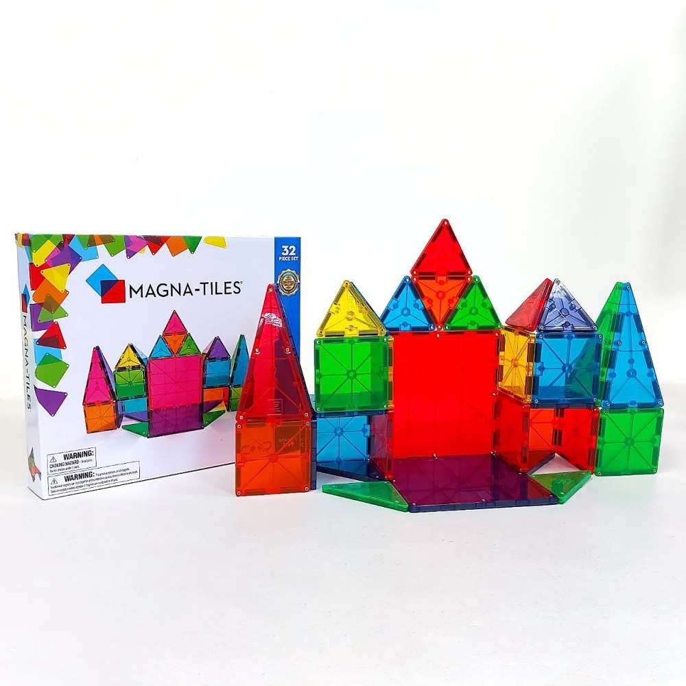美國Magna-Tiles 磁力積木25片/27片/32片/35片/50片-多款可選(7-11取貨一單最多限購2盒)-細節圖8
