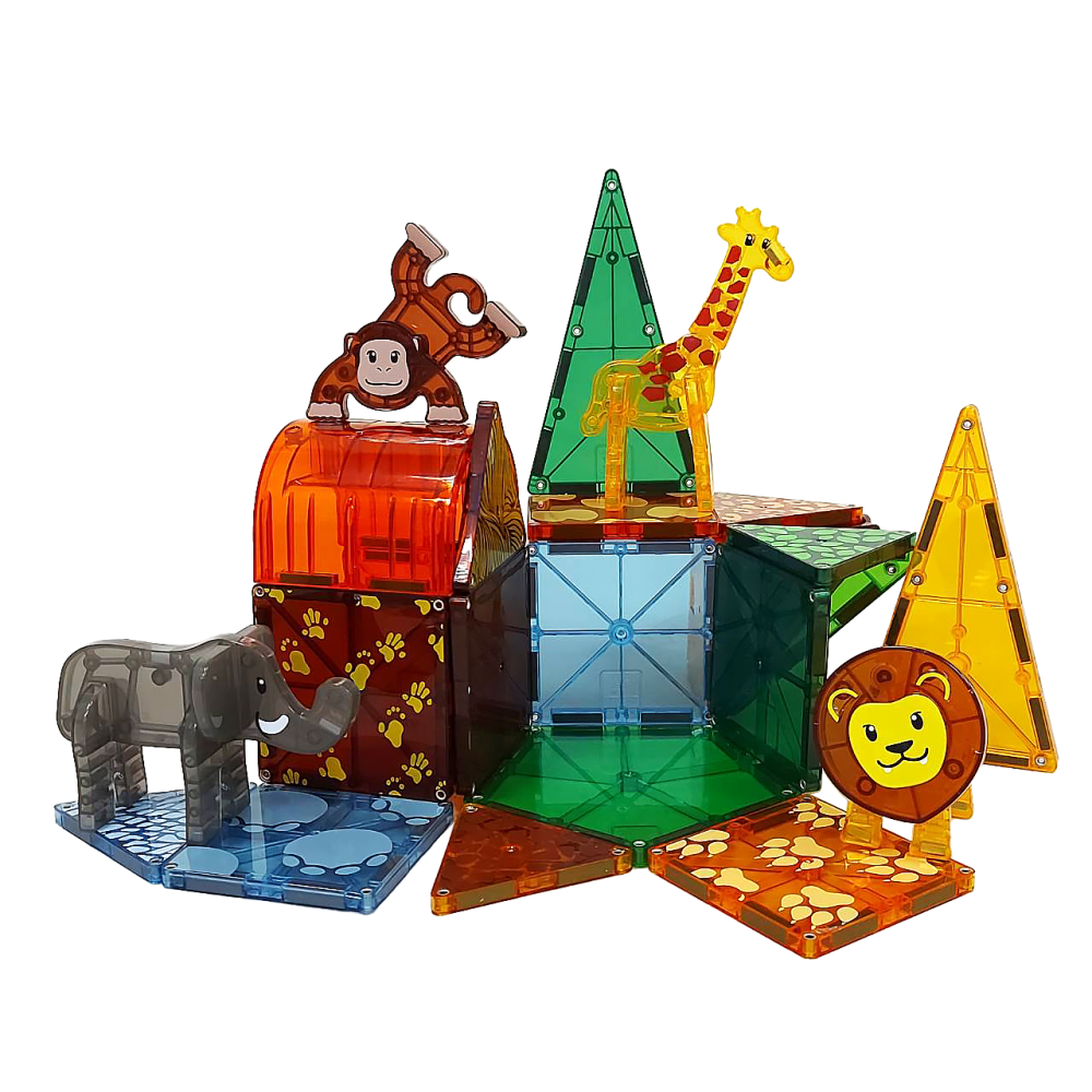 美國Magna-Tiles 磁力積木25片/27片/32片/35片/50片-多款可選(7-11取貨一單最多限購2盒)-細節圖10