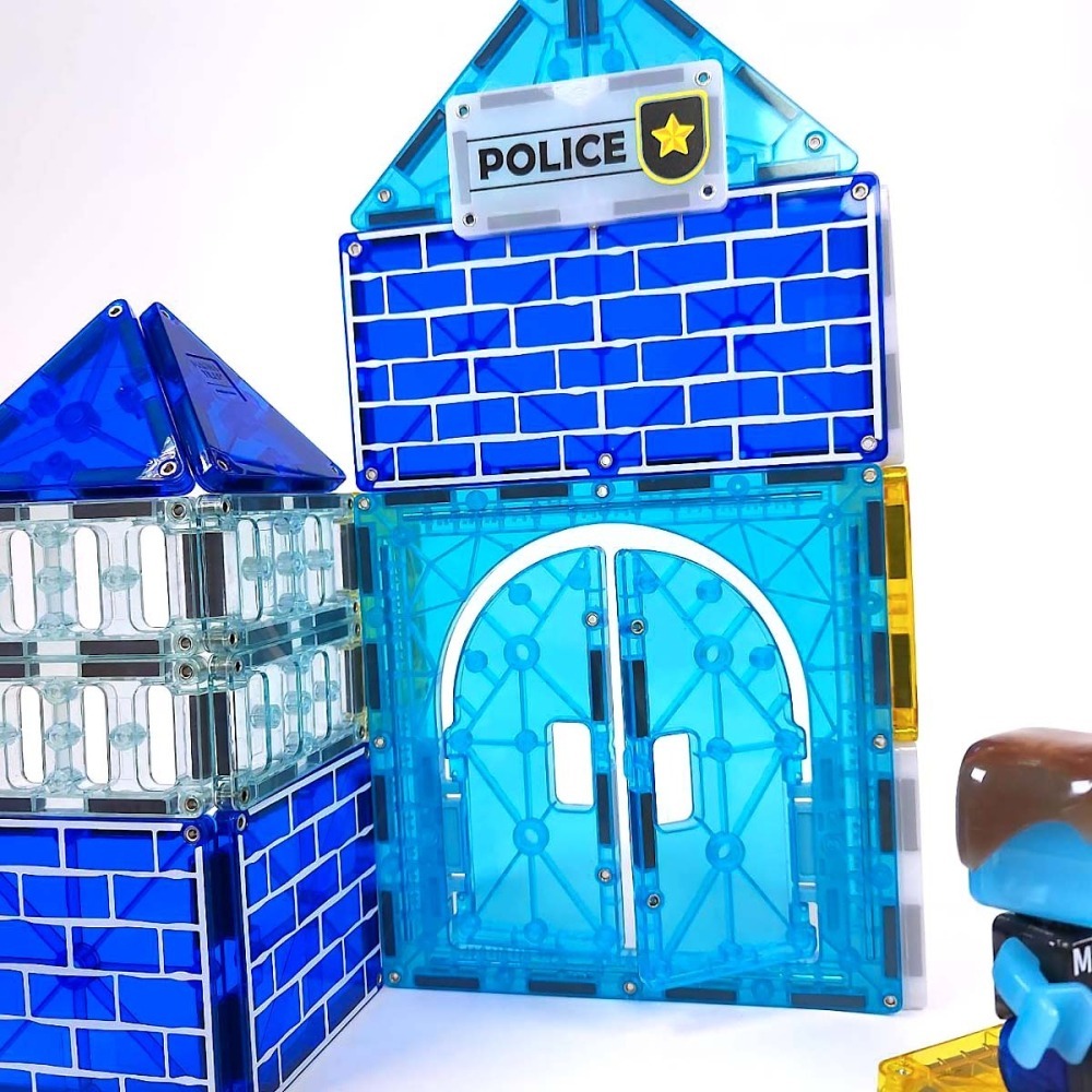 Magna-Tiles 磁力積木-35片警察局-細節圖5