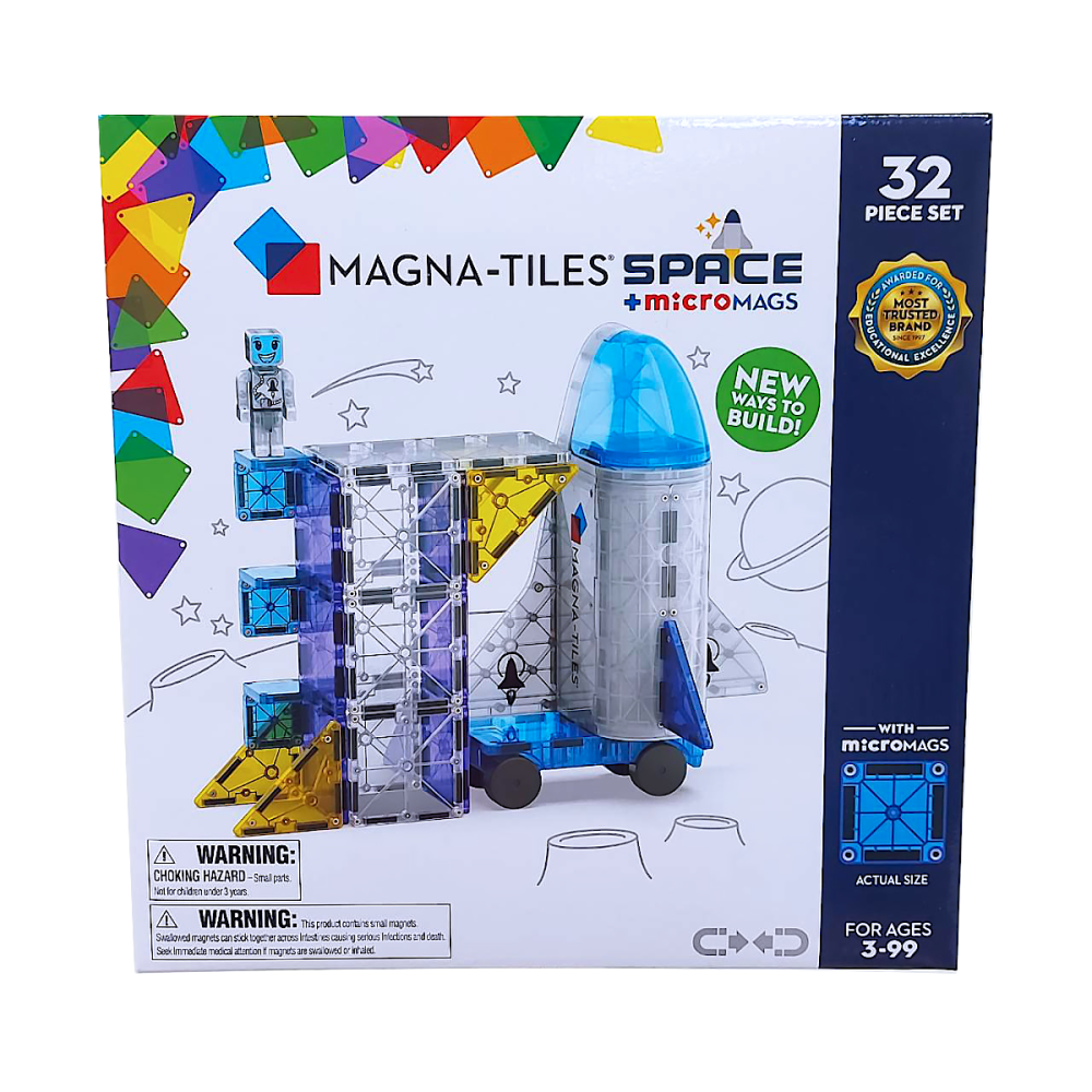 Magna-Tiles 磁力積木-32片太空梭-細節圖2