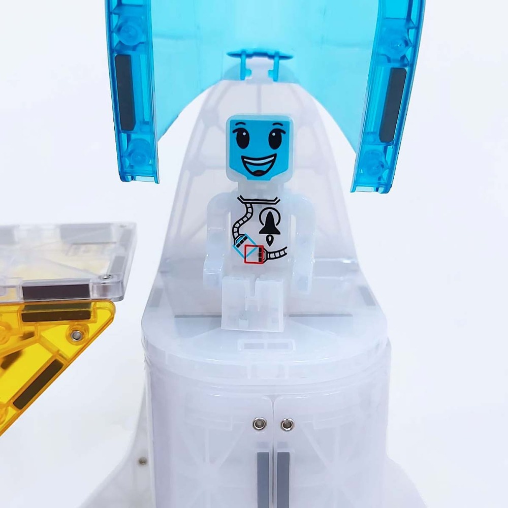 Magna-Tiles 磁力積木-32片太空梭-細節圖6