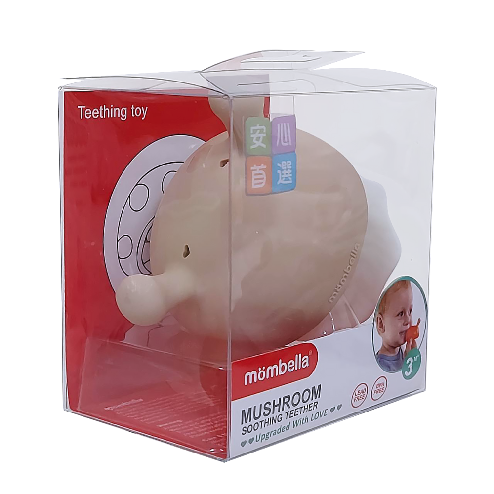 mombella 英國啾比小蘑菇固齒器(新款/防卡喉)-多款可選-細節圖3