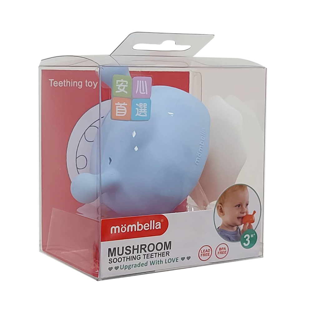 mombella 英國啾比小蘑菇固齒器(新款/防卡喉)-多款可選-細節圖9