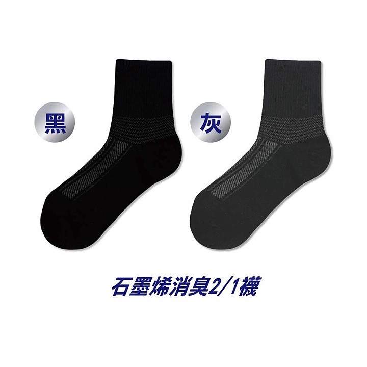 【蛋黃襪舖】non-no/儂儂/石墨烯/除臭襪/棉襪/耐穿/舒適/透氣/乾爽/服貼/不勒腳/防靜電/消臭抑菌/男女適用-細節圖3