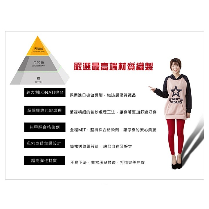 【蛋黃襪舖】香川/嘟嘟安娜/200D/厚地/天鵝絨/彈性/褲襪/內搭褲襪/不透膚/服貼/顯瘦/耐穿/超細纖維/6008-細節圖3