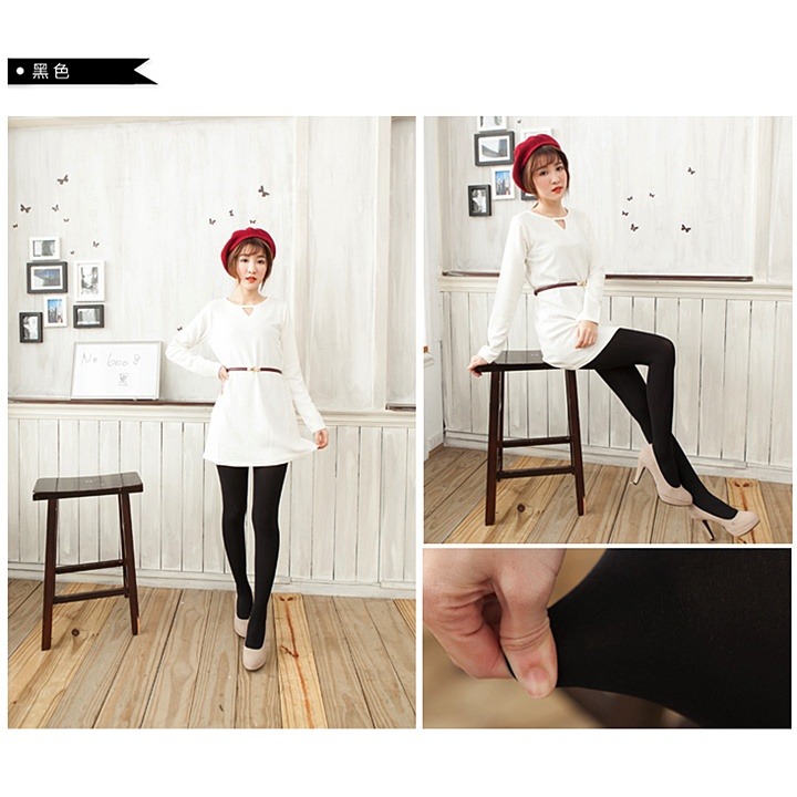 【蛋黃襪舖】香川/嘟嘟安娜/200D/厚地/天鵝絨/彈性/褲襪/內搭褲襪/不透膚/服貼/顯瘦/耐穿/超細纖維/6008-細節圖4