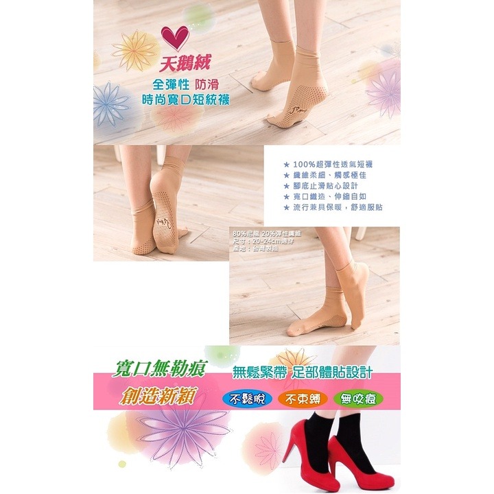 【蛋黃襪舖】女神款/天鵝絨/超細纖維/止滑/寬口/短襪/全彈性/柔軟/舒適/服貼/細緻/流行/無痕/百搭/時尚/1401-細節圖3