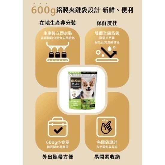 統一寶多福機能狗飼料 600g｜納豆益生菌｜無憂好心情｜【毛球崛起】-細節圖5