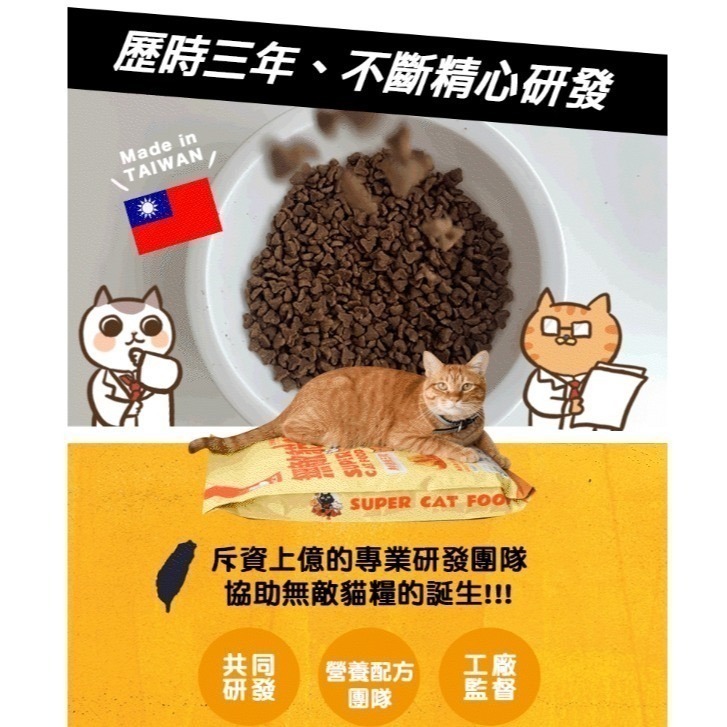 貓樂園無敵貓糧蜂王乳 6KG 優惠促銷中｜貓樂園無穀貓飼料 蜂王乳配方《毛球崛起》7-11取貨快速方便-細節圖9