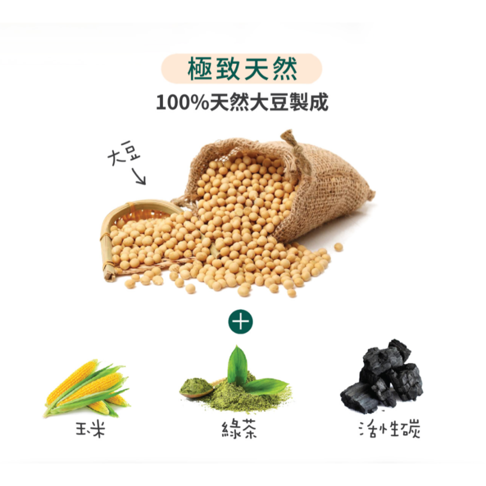天然密碼豆腐貓砂 6L 活性碳【毛球崛起】可沖馬桶/低粉塵環保貓砂 (優惠價)-細節圖3