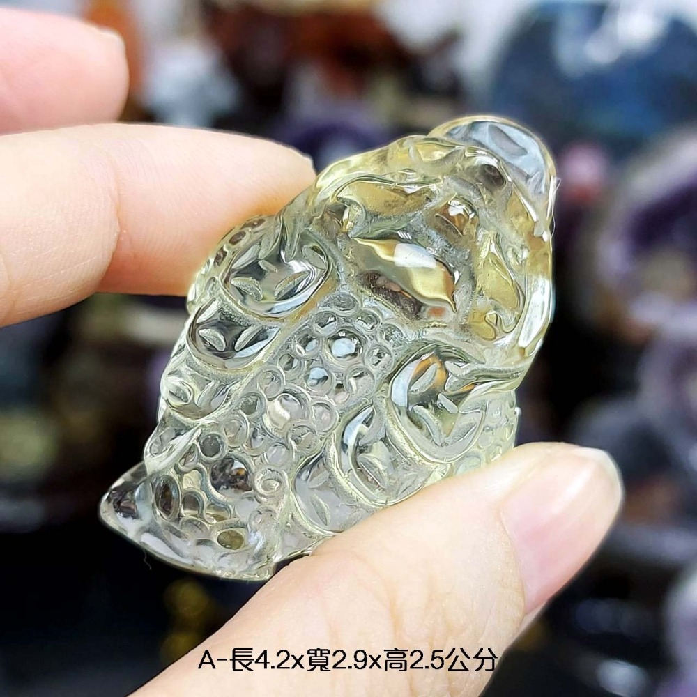 黃水晶 金蟾 金幣金蟾*一圖一物*超強咬錢小神物 招財 聚財 提升財運-細節圖3