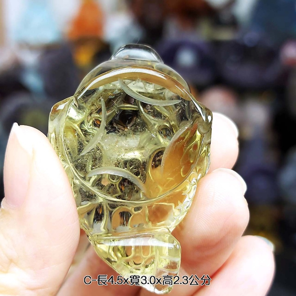 黃水晶 金蟾 金幣金蟾*一圖一物*超強咬錢小神物 招財 聚財 提升財運-細節圖9