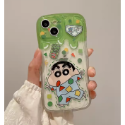 【Iphone 手機殼】創意可愛睡衣蠟筆小新立體防摔手機殼-規格圖3