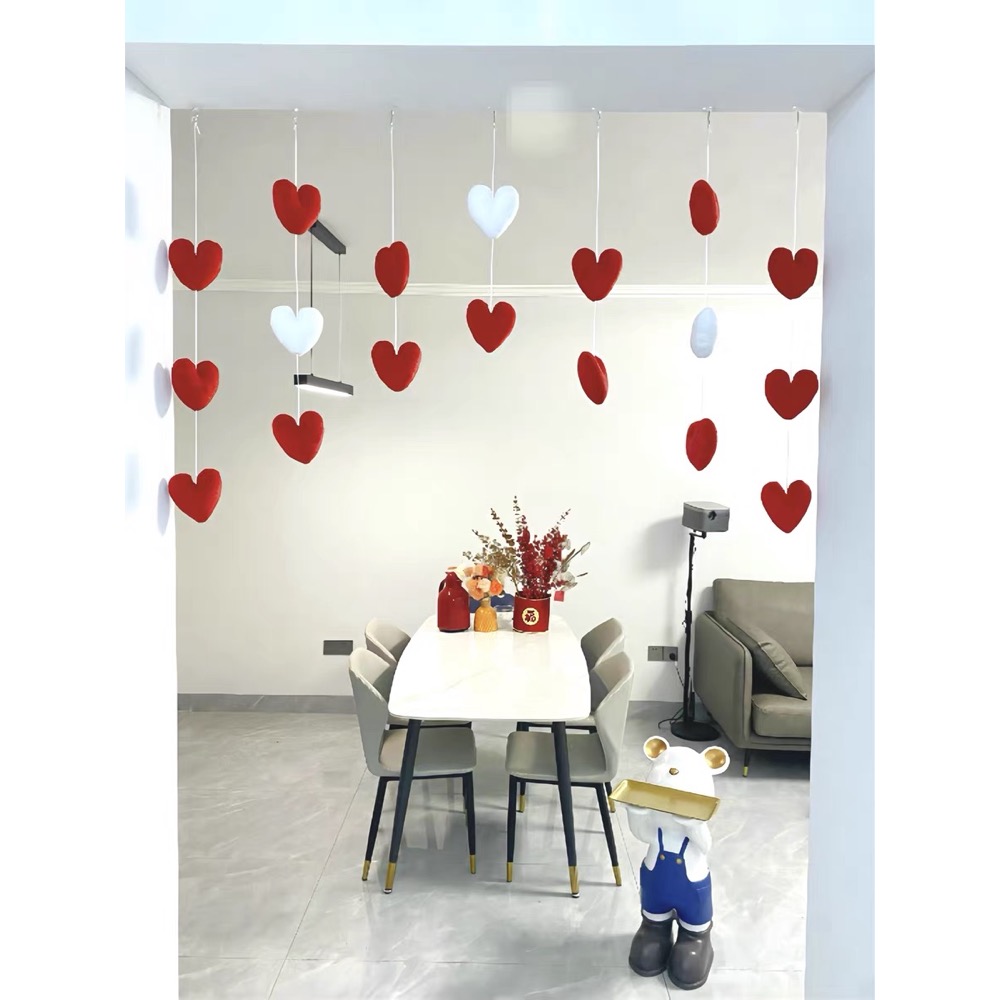 ［居家］愛心門簾 可愛風免打孔-細節圖2