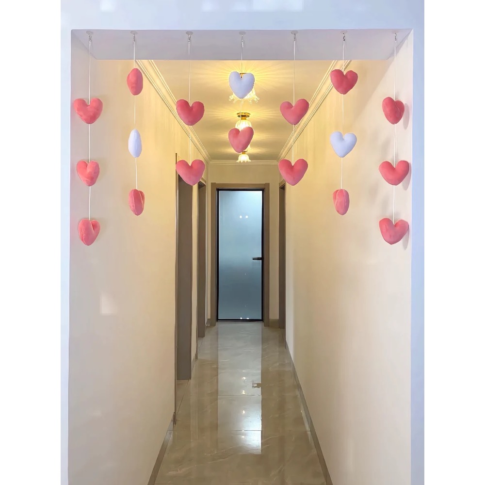 ［居家］愛心門簾 可愛風免打孔-細節圖4