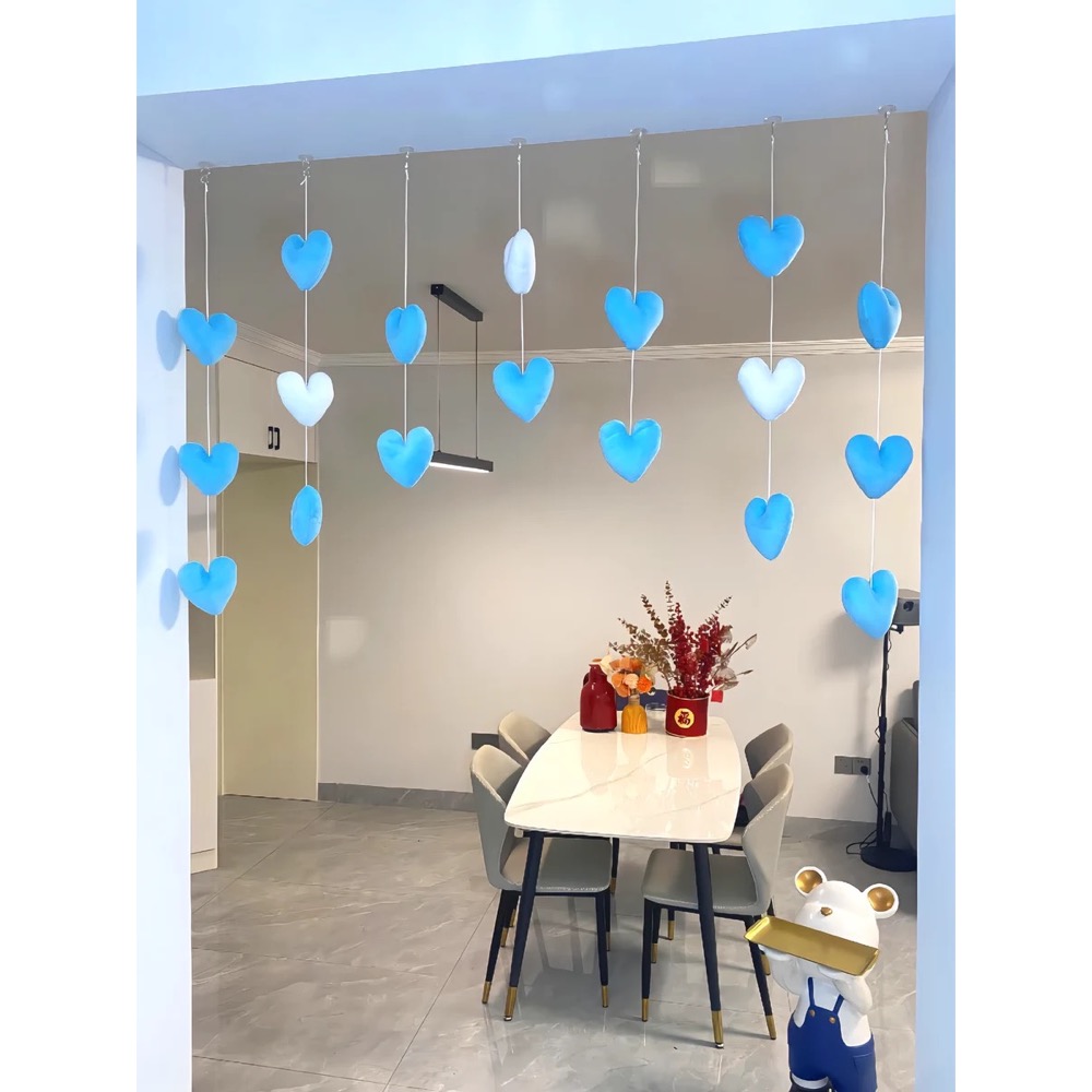 ［居家］愛心門簾 可愛風免打孔-細節圖6