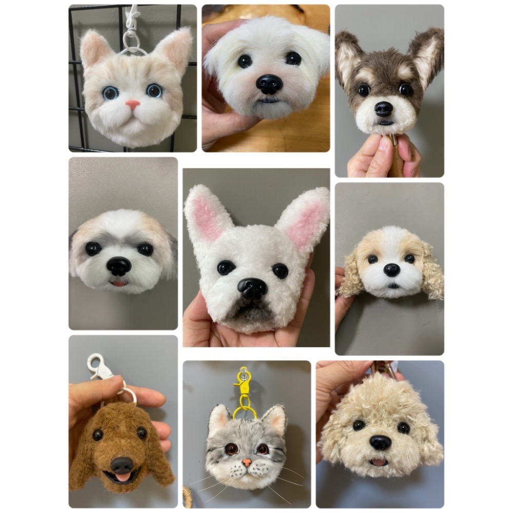 仿真寵物吊飾 泰迪貴賓 約克夏 柯基  法鬥 雪納瑞 邊牧 傑克羅素  西高地 毛根扭扭棒 寵物吊飾-細節圖4