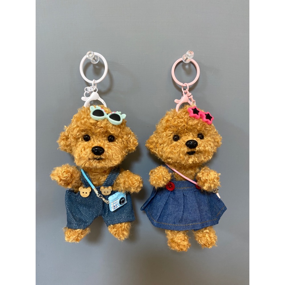 泰迪貴賓🐶毛根扭棒寵物客製  閨蜜情人生日禮物  吊飾擺件 呆萌可愛-細節圖2
