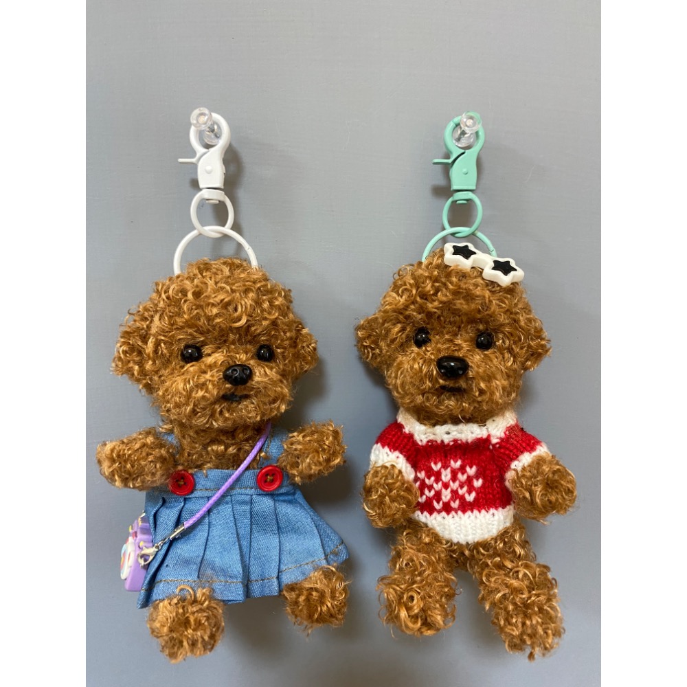 泰迪貴賓🐶毛根扭棒寵物客製  閨蜜情人生日禮物  吊飾擺件 呆萌可愛-規格圖2