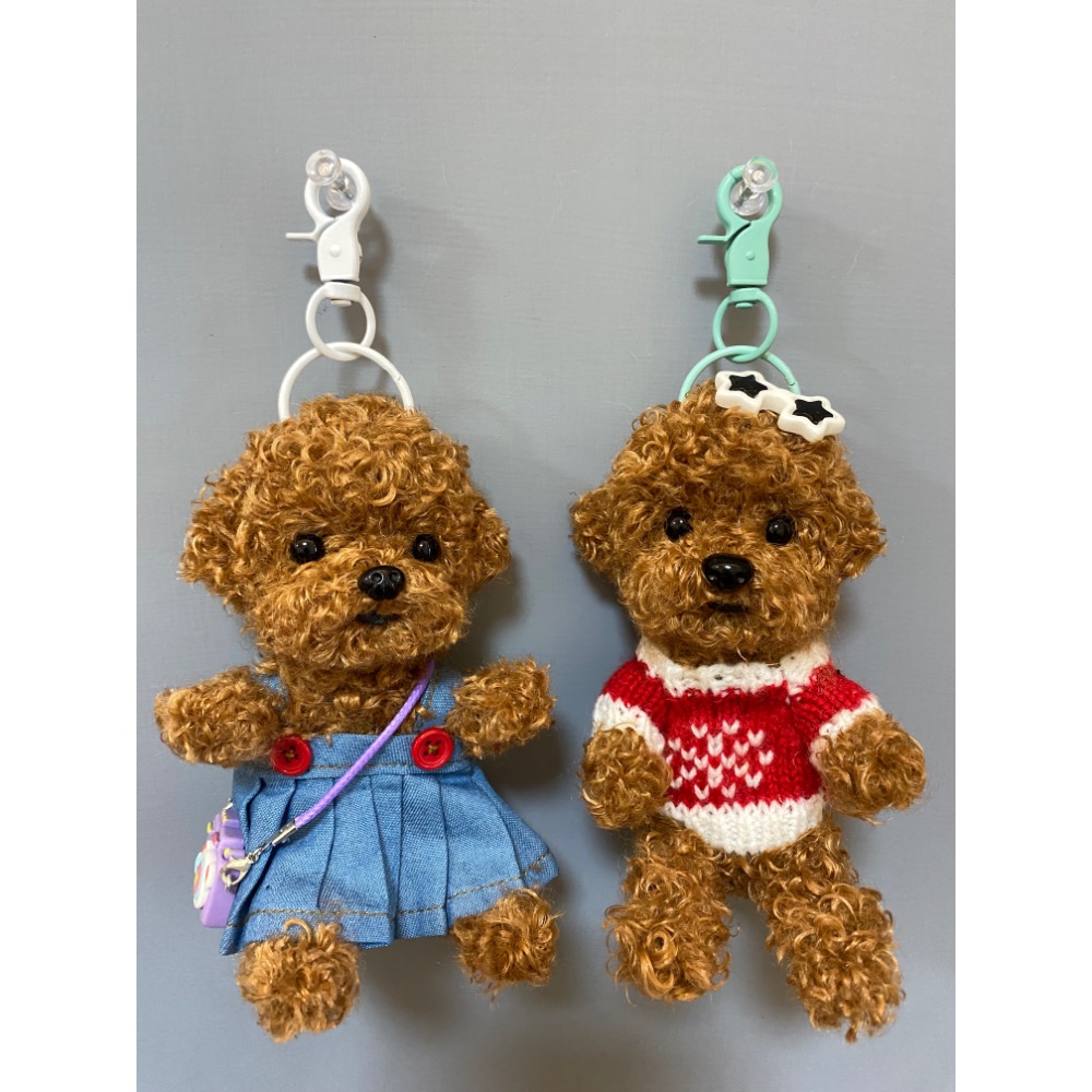 泰迪貴賓🐶毛根扭棒寵物客製  閨蜜情人生日禮物  吊飾擺件 呆萌可愛-規格圖2