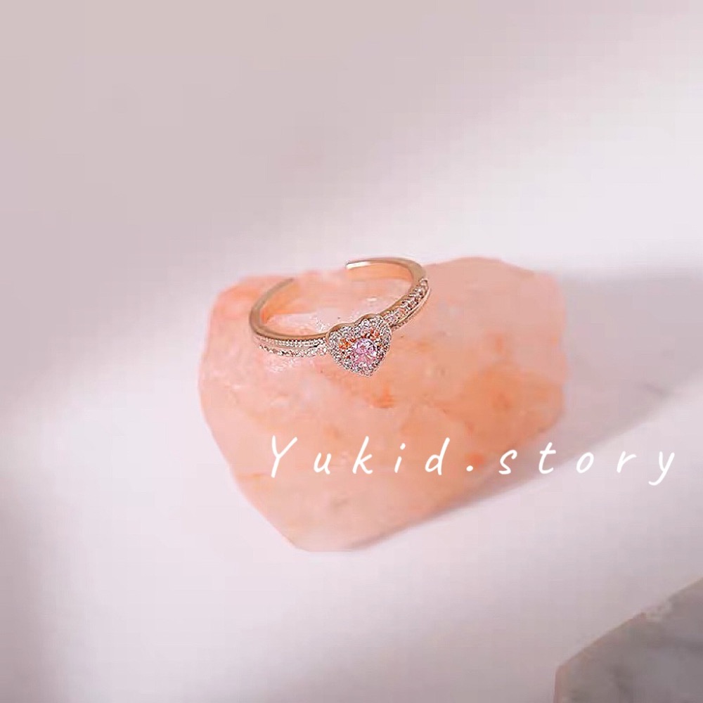 愛心碎鑽戒指-細節圖7