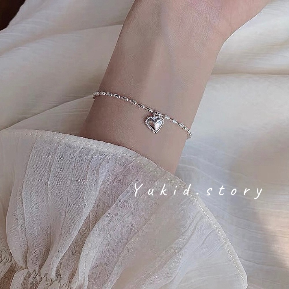 S925銀 愛心米米手鏈-細節圖4