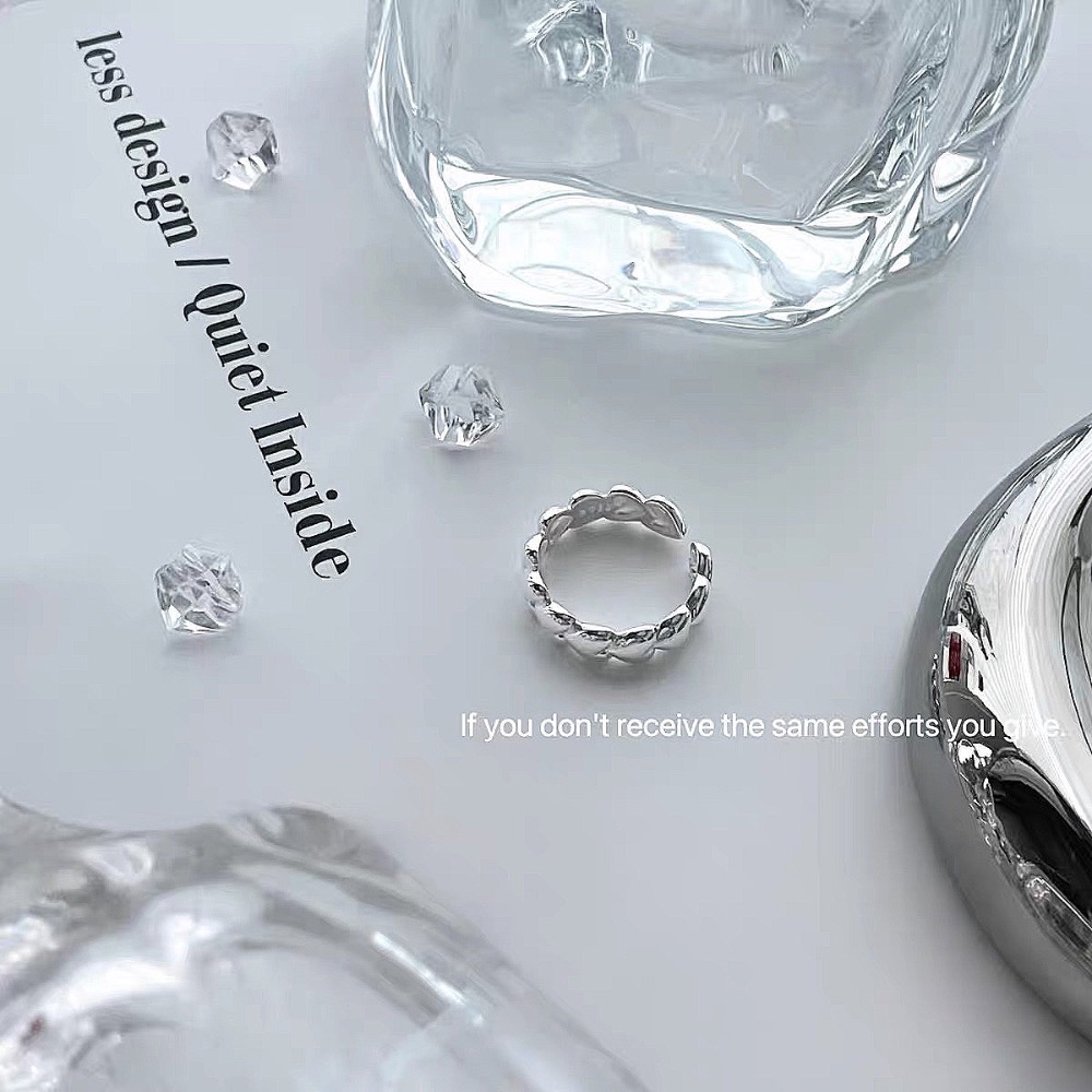 S925銀 環繞愛心戒指-細節圖2