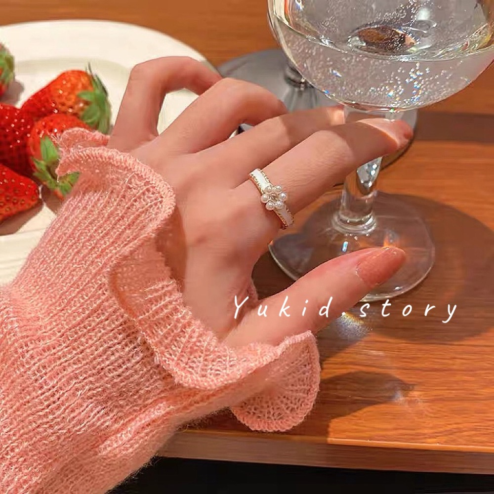 琺瑯小花戒指-細節圖4