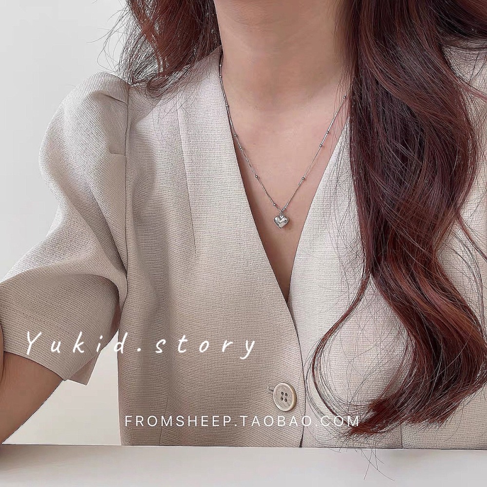 S925銀 愛心項鍊-細節圖6