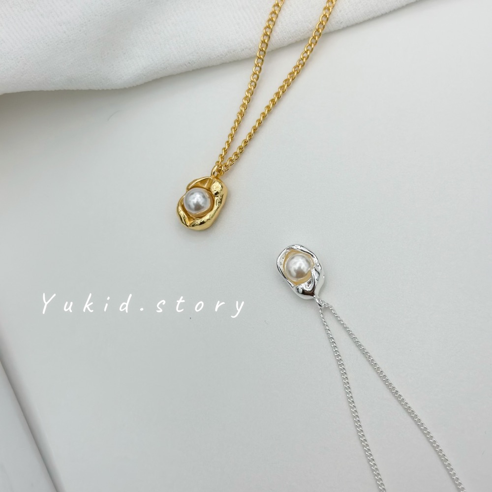 荷包蛋珍珠項鍊-細節圖6