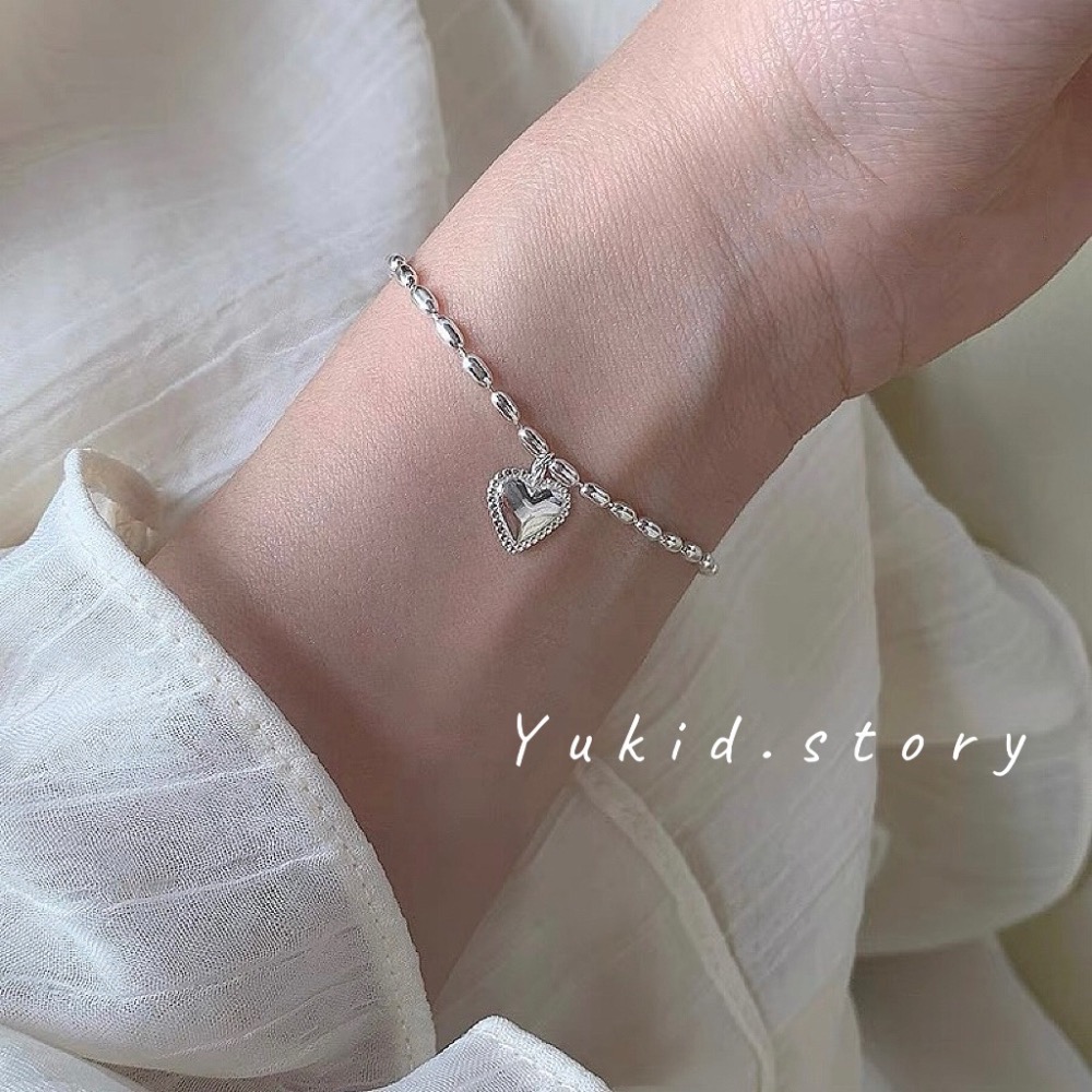 S925銀 愛心米米手鍊-細節圖3