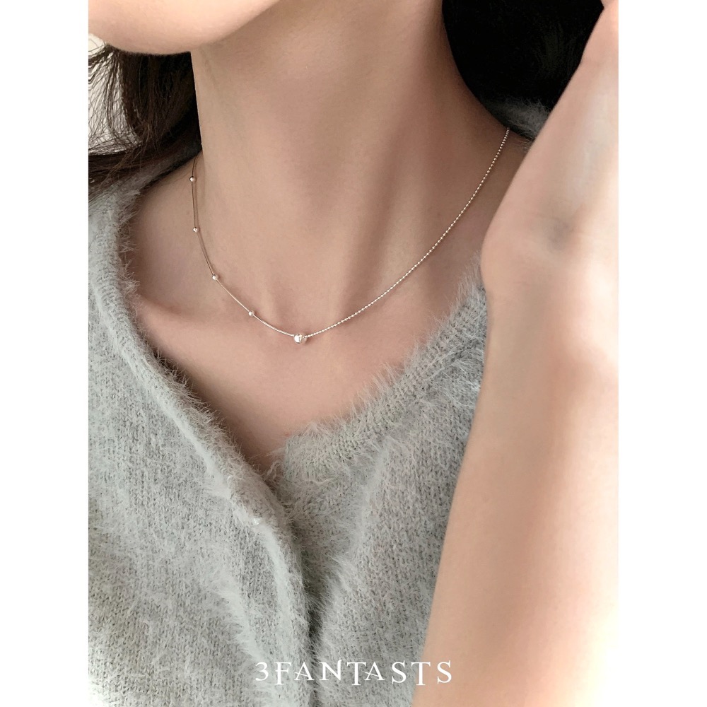 🫧微甜氣泡 s925銀 珍珠項鍊-細節圖2