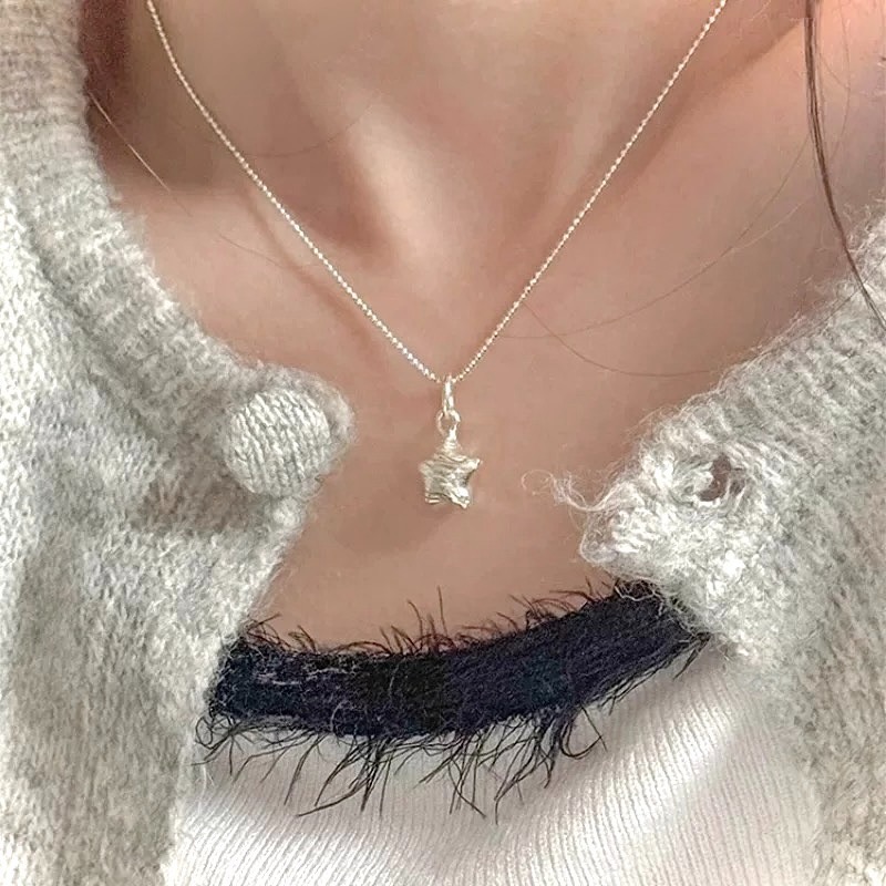 星空御守 S925銀 星星項鍊-細節圖4