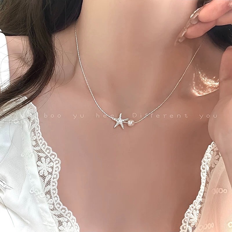 🫧海鹽心事 S925銀 珍珠項鍊-細節圖3