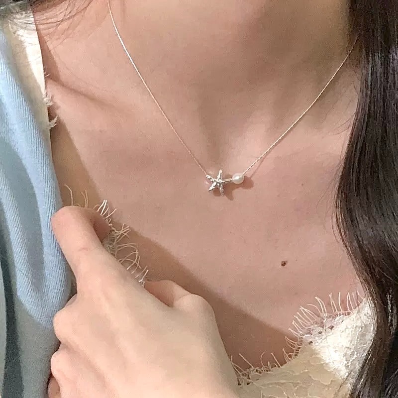 🫧海鹽心事 S925銀 珍珠項鍊-細節圖4