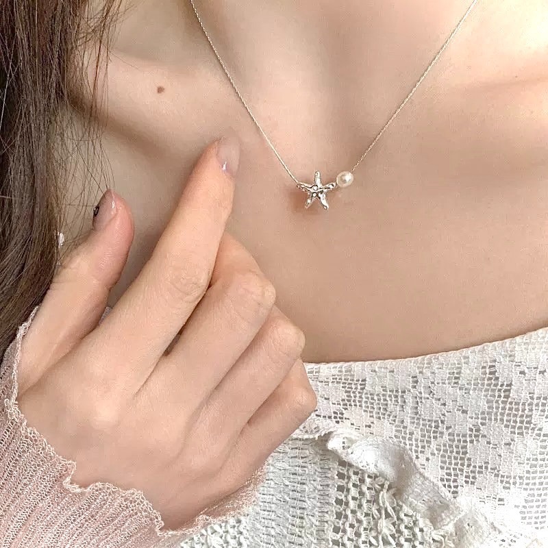 🫧海鹽心事 S925銀 珍珠項鍊-細節圖6