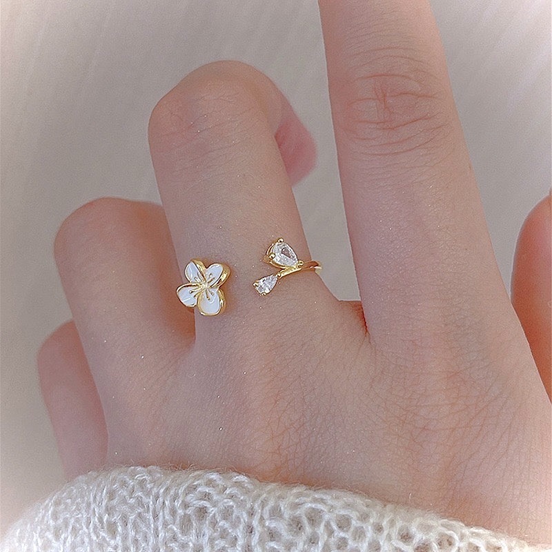 S925銀 小花 戒指-細節圖2