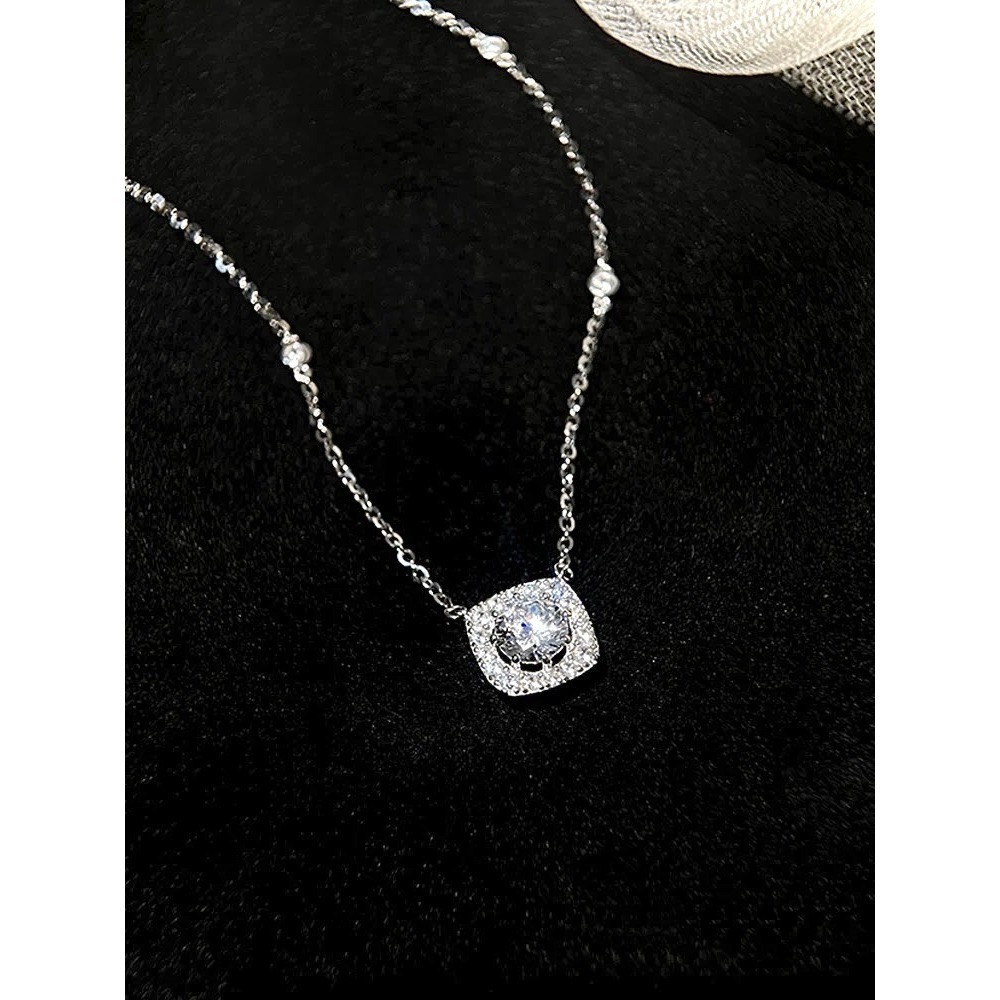 s925銀爆閃鋯石項鍊-細節圖10