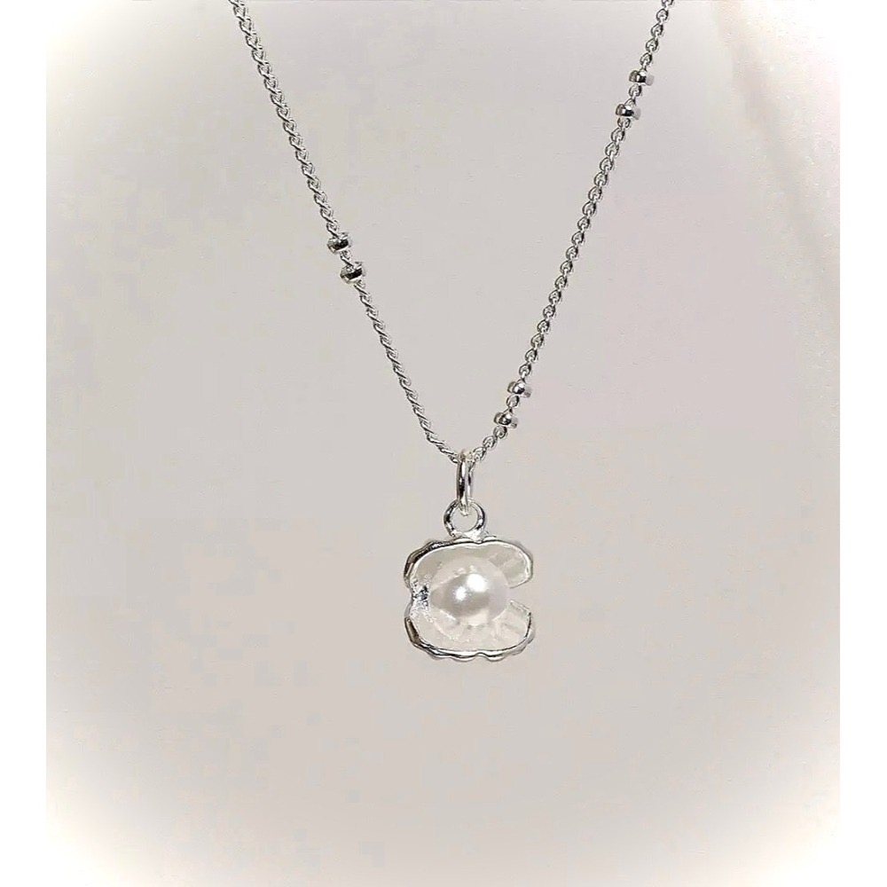 S925銀海鹽珍珠項鍊-細節圖2