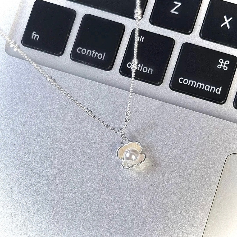 S925銀海鹽珍珠項鍊-細節圖3