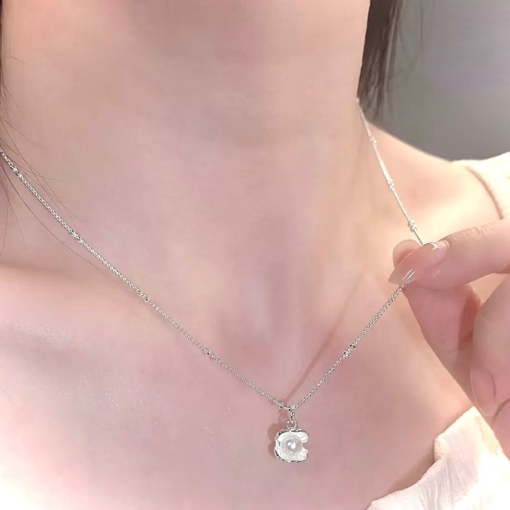 S925銀海鹽珍珠項鍊-細節圖5