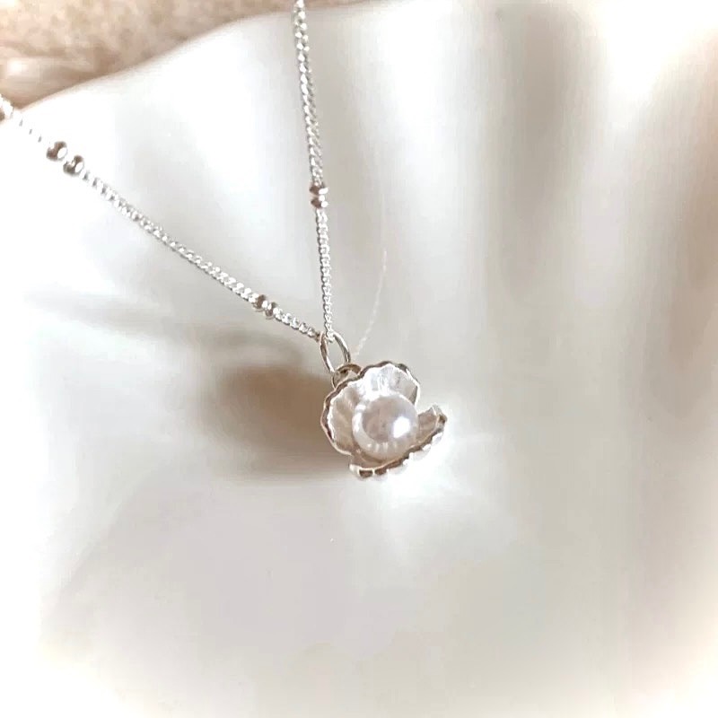 S925銀海鹽珍珠項鍊-細節圖6